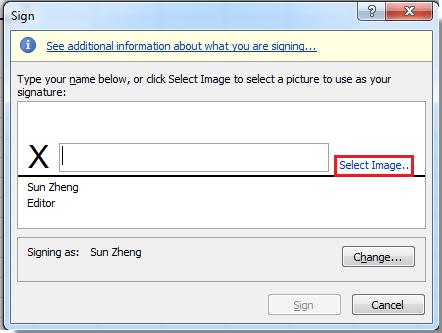 Hướng dẫn cách thêm một chữ ký số (digital signature) trong Excel
